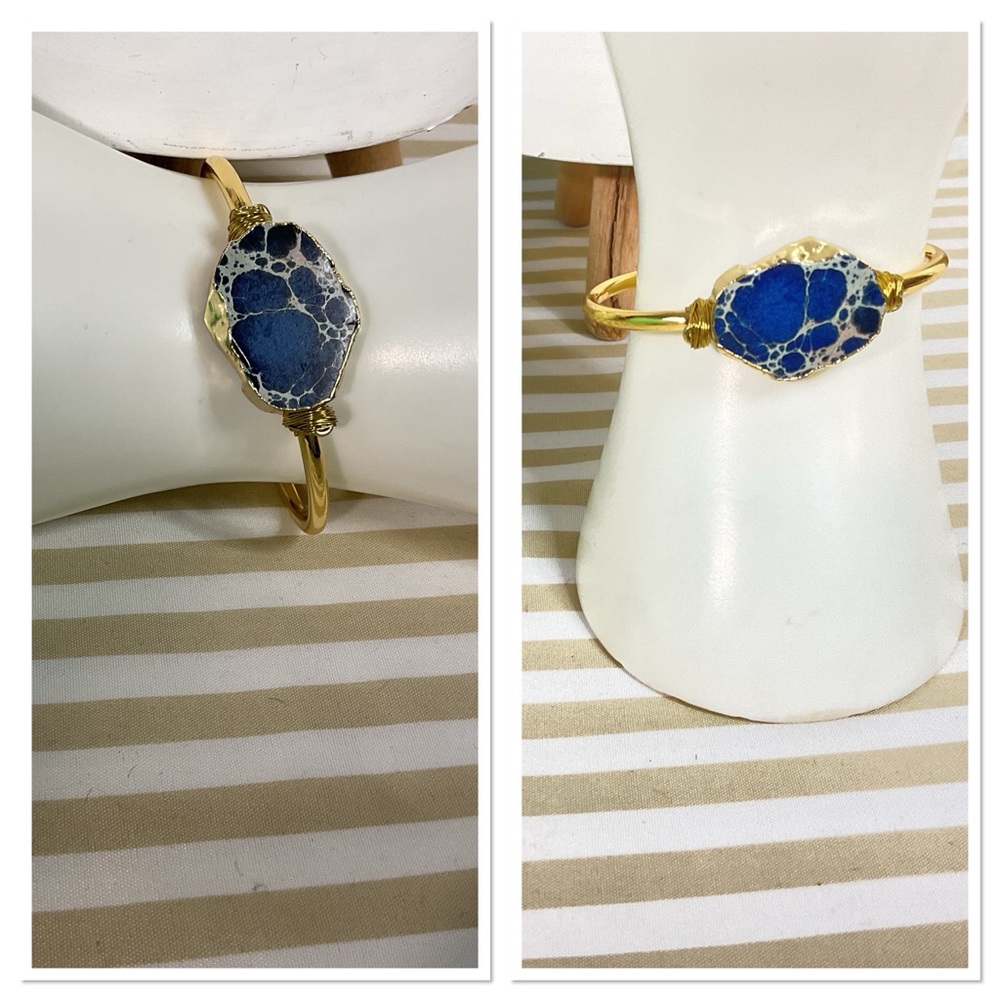 ♨️ 14k Gold Plated Natural Stone Bracelet